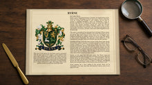 
Charger l'image dans la galerie, Parchment-look print on Hahnemuhle German Etching A4 (Byrne sample) on a walnut desk