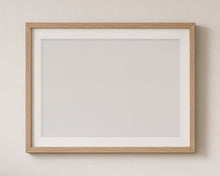 
Carregar imagem no visualizador da galeria, Empty matching frame, natural wood, with mount