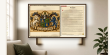 
Laden Sie das Bild in den Galerie-Viewer, Sample Executive family history pack PDF printed and framed — landscape board — Herald Lab