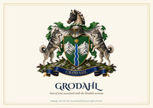
Laden Sie das Bild in den Galerie-Viewer, Sample Coat of Arms Only page: Grodahl arms and surname (illustrative)