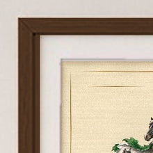 
Carica l'immagine nel visualizzatore di Gallery, Brown frame corner detail with conservation mount (illustrative mockup)