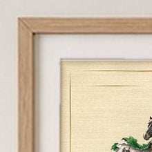 
Carica l'immagine nel visualizzatore di Gallery, Natural frame corner detail with conservation mount (illustrative mockup)