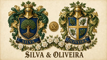 
Laden Sie das Bild in den Galerie-Viewer, Amostra Escudo duplo — Silva e Oliveira: dois brasões combinados num só PDF (Herald Lab) — Silva &amp; Oliveira matched Dual-grade pair