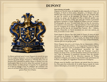 
Load image into Gallery viewer, Exemple PDF Standard — Famille Dupont : histoire du nom et blason associé (Herald Lab)