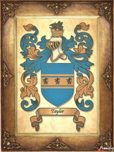Load image into Gallery viewer, Origin of your Last Name - Heraldic Document
